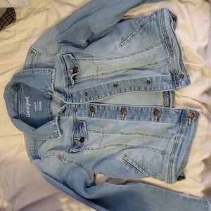 Cropped denim jacket